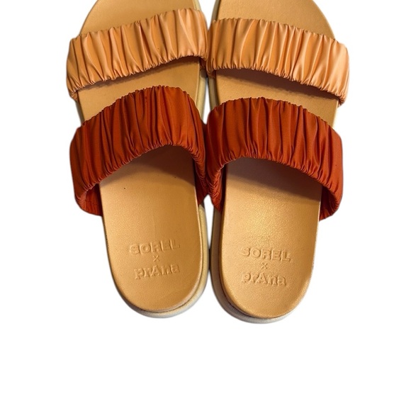 Sorel X prAna Roaming Two Strap Slide Sandal Size 9 Red Cream Comfort - Picture 7 of 10